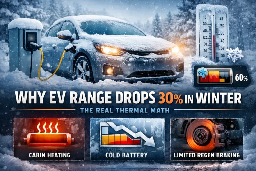 Why EV Range Drops 30% in Winter and What Used Car Buyers Should Know