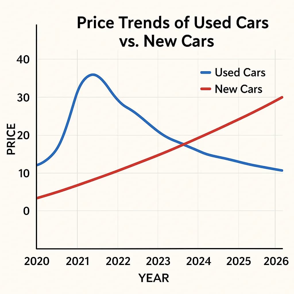 Why Used Car Prices Are Rising Faster Than New Cars in 2026
